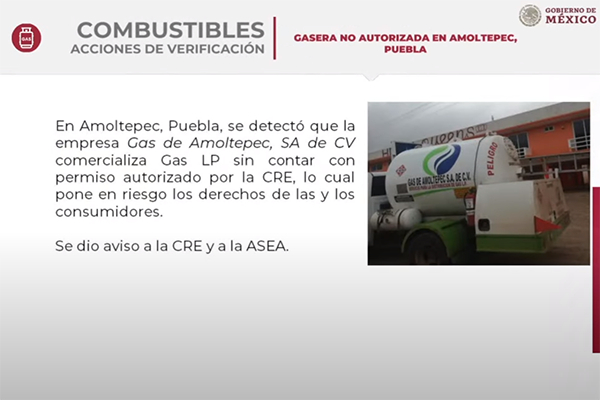 Tiene 2 años de existencia gasera ilegal detectada por la Profeco en Puebla