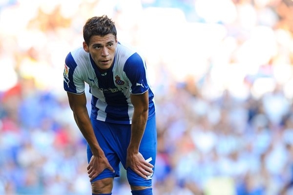 Héctor Moreno regresó a los entrenamientos del Espanyol