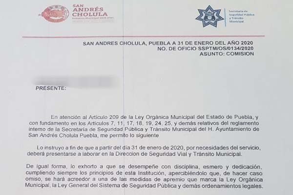 Mandos de Karina Pérez venden plazas en Vialidad Municipal, en 10 mil pesos