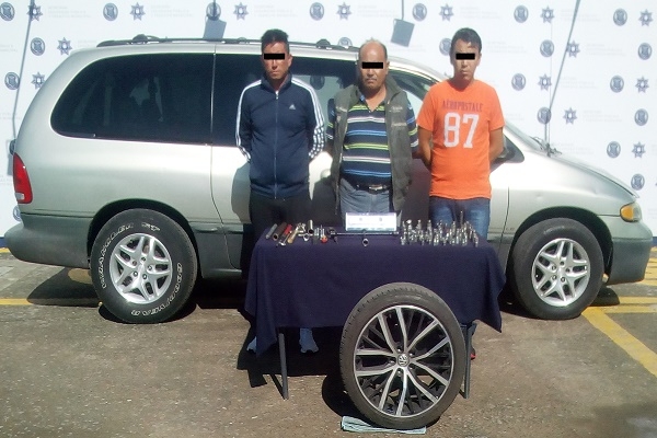 Vivían de robar autopartes, fueron detenidos en la colonia Aquiles Serdán
