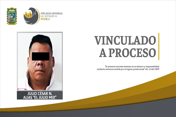 “Julio Mix” es vinculado a proceso por secuestro agravado de agente de la FGE Puebla