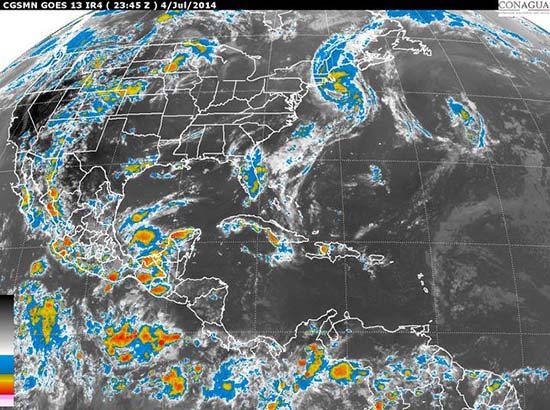 Onda Tropical 8 generará lluvias fuertes en Puebla