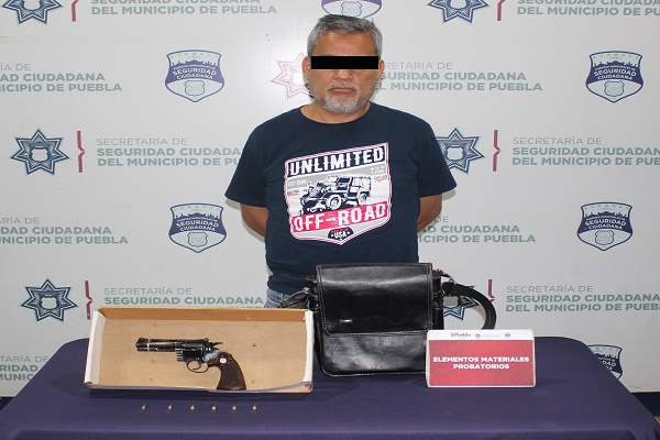 Sujeto con arma de fuego es detenido en la colonia América Norte