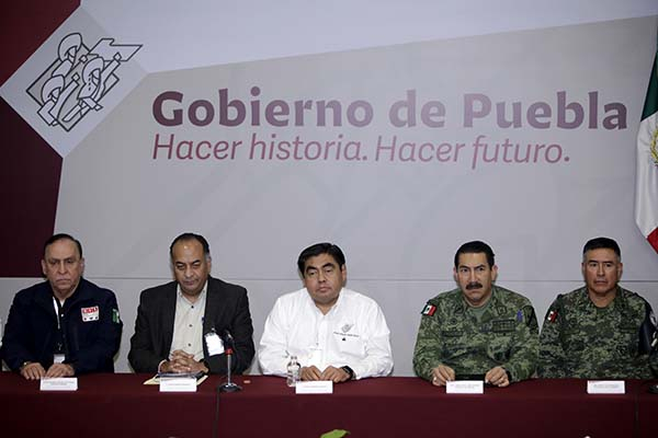 “Puebla, no te vamos a fallar”: Barbosa; firma acuerdo de seguridad con 8 municipios