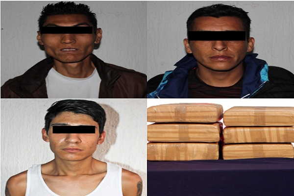 Sujetos en posesión de drogas fueron detenidos en Puebla
