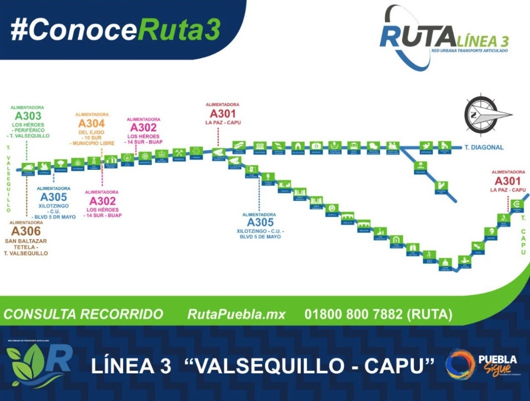 Arranca Línea 3 de Ruta: gratis un mes, alumnos BUAP tendrán descuento