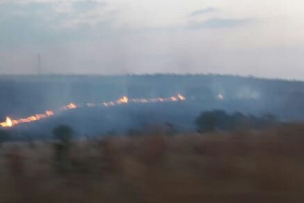 Reportan incendio de pastizales en Chila de Las Flores