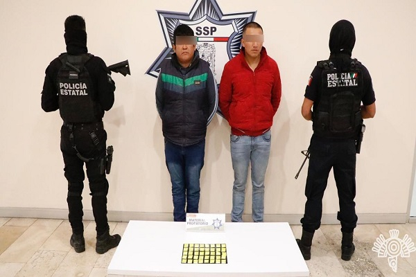 SSP detiene en Texmelucan a narcovendedores de “Los Trigotones”