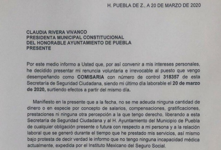 Trasciende renuncia de Lourdes Rosales a la SSC