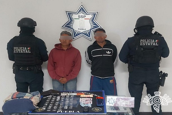 SSP Puebla captura a distribuidores de droga de la 46 Poniente