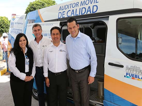 Alcalde de Puebla pone en marcha Auditor Móvil de Calidad de obras públicas
