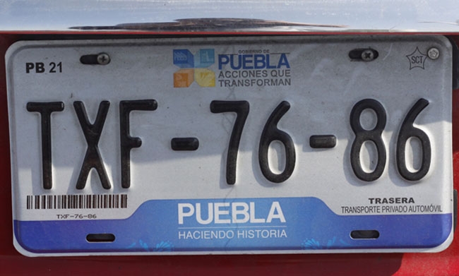 Este 15 de abril inicia el canje de placas gratuito en Puebla