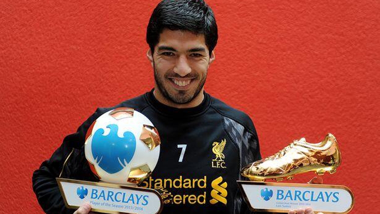 Luis Suárez, jugador del año en la Premiere League