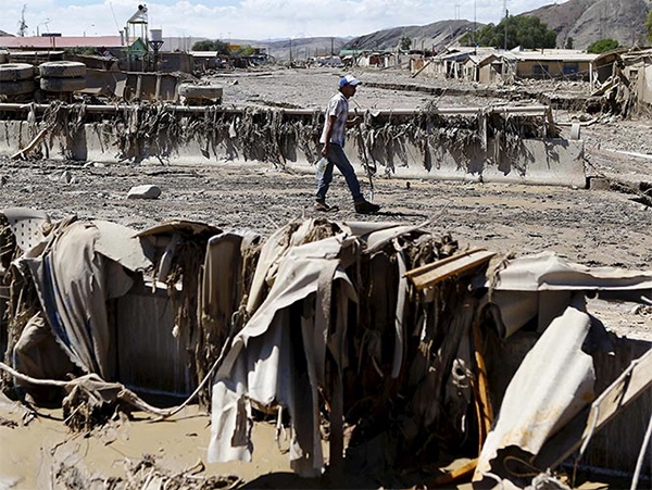 Van 18 muertos al norte de Chile por intensas lluvias