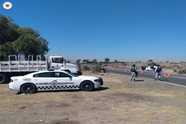 Guardia Nacional recupera en Puebla 50 toneladas de material para construcción robado