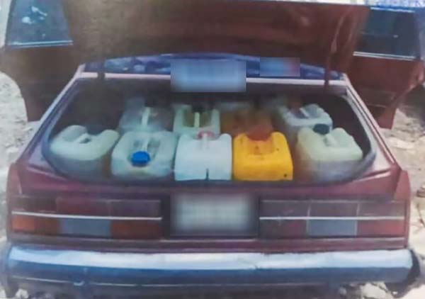 Transportaba 13 garrafas con huachicol en Puebla; pasará casi 4 años en la cárcel