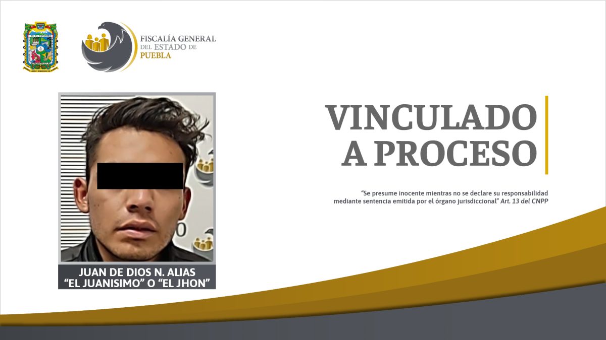 Homicida de Tepexi de Rodríguez es vinculado a proceso
