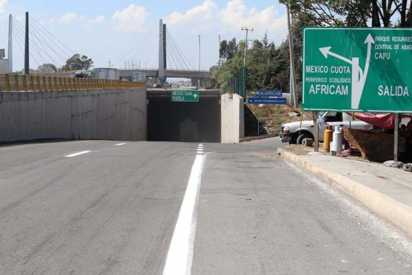Advierten sobre cierre nocturno del túnel de acceso al Periférico a la altura de Amozoc