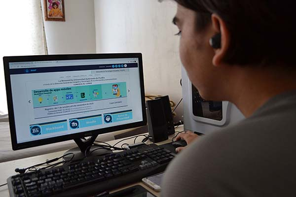 La BUAP continúa con su vida académica mediante diversas estrategias tecnológicas