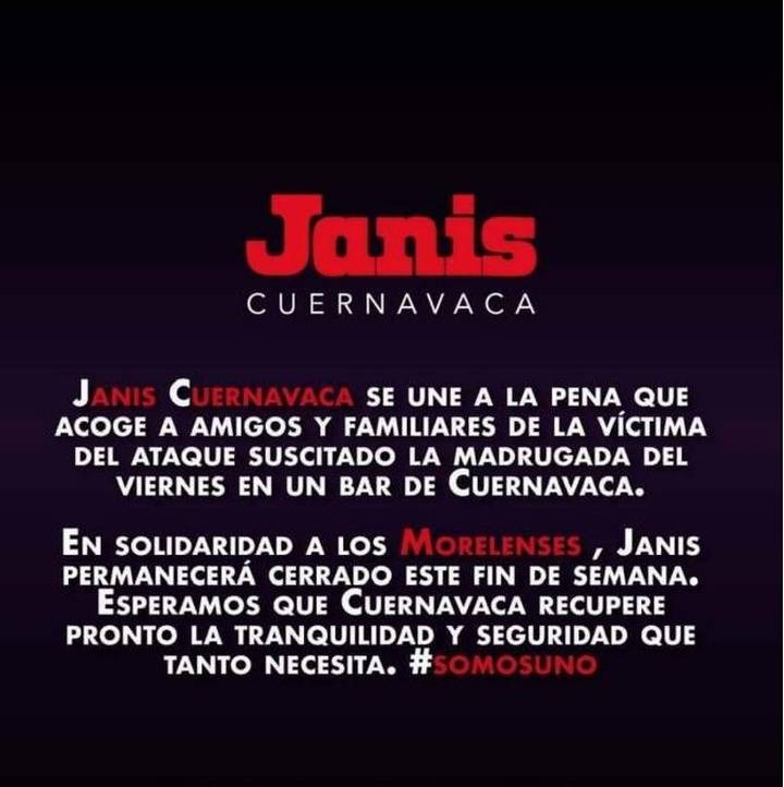 Bares de Cuernavaca cierran este fin de semana tras ataque armado del jueves