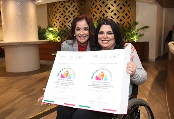 El SEDIF de Puebla recibe el Distintivo Empresa Incluyente “Gilberto Rincón Gallardo”