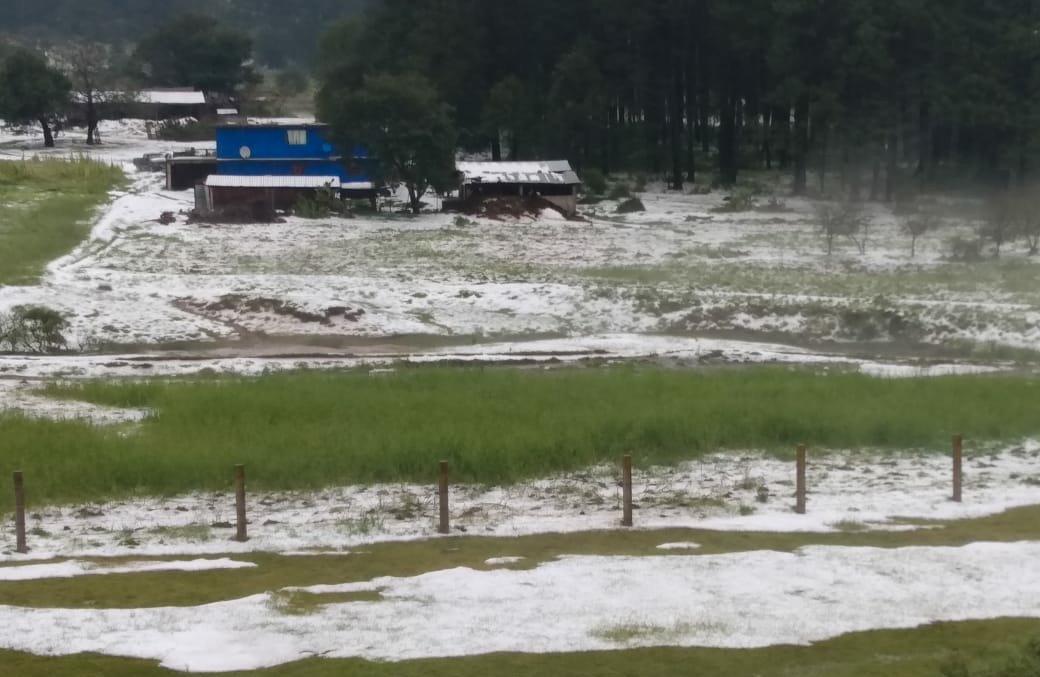 FOTOS. Se registró fuerte granizada en Chignahuapan