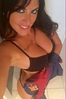 FOTOS: Claudia Romani, sensual modelo apuesta por el Bi del Barcelona
