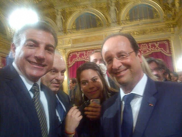 Alcalde Tony Gali  se reúne con el presidente de Francia