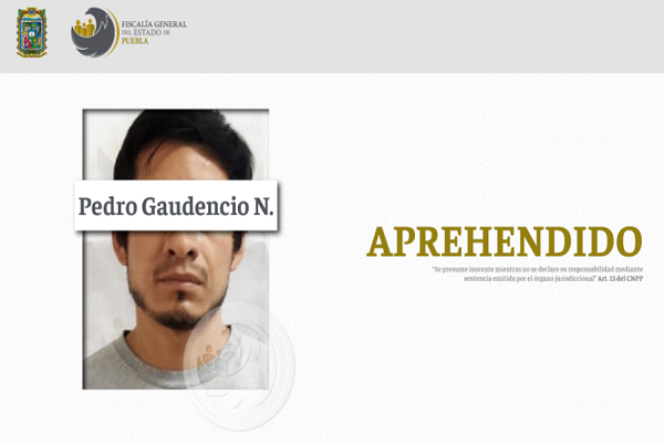 Detienen a feminicida que mató a su novia en Amozoc