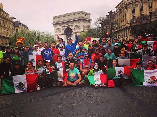 Más de 150 mexicanos corren el Maratón de París