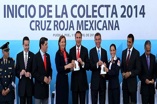 Cruz Roja inicia colecta nacional 2014 en Puebla