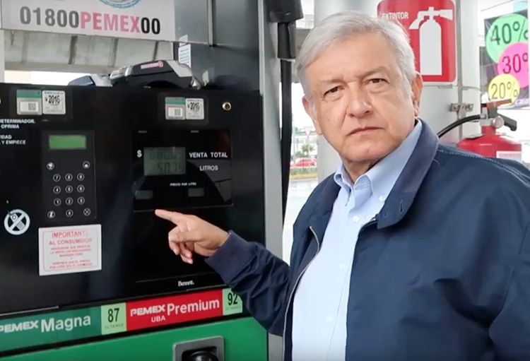 VIDEO: AMLO llama “mentiroso” a Peña Nieto por gasolinazo