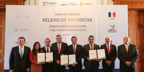 Antorcha de los Juegos Centroamericanos Veracruz 2014 visitará Puebla el 5 de noviembre