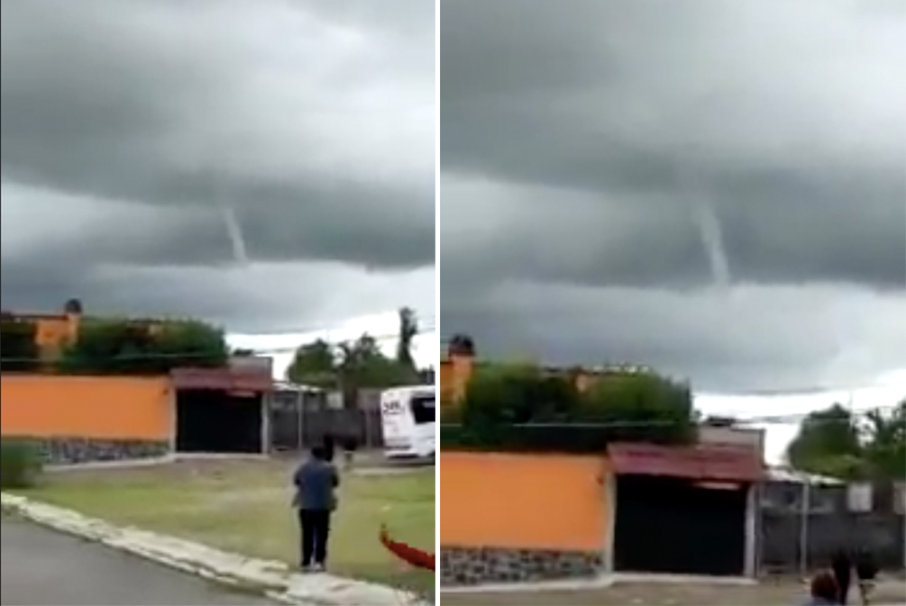 VIDEO: Captan formación de tornado en San Francisco Totimehuacan