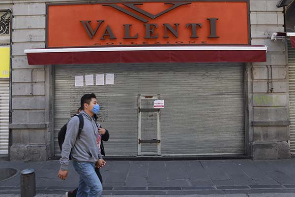 Clausuraron un comercio no esencial en el Centro Histórico de Puebla
