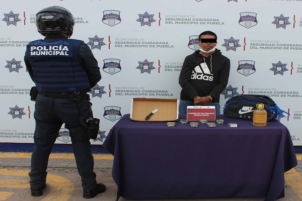 Asaltante de Oxxo fue asegurado en San Manuel