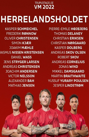 Qatar 2022: Dinamarca ya tiene a su equipo para la copa del mundo