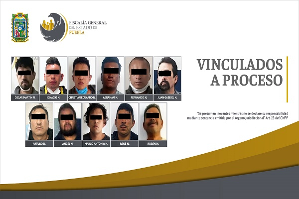 Fiscalía de Puebla detiene a 11 personas por violencia familiar