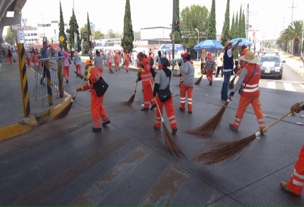 Organismo de Limpia mantiene recolección y barrido este 5 de mayo en Puebla capital