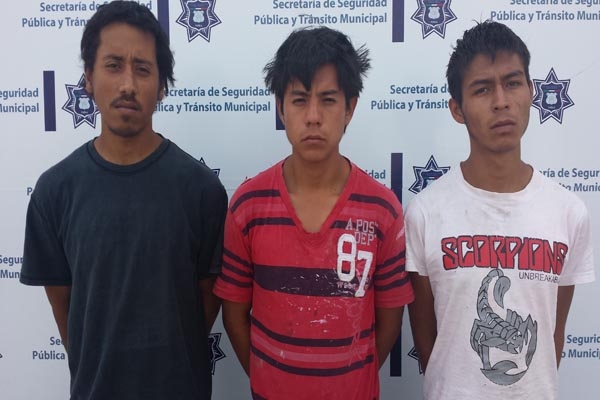 Ladrones de vivienda y transeúntes, detenidos por la policía en Puebla