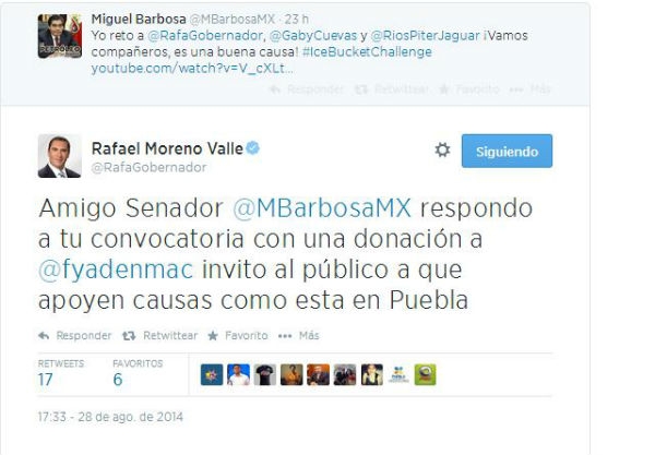 RMV hará donación en lugar del #IceBucketChallenge