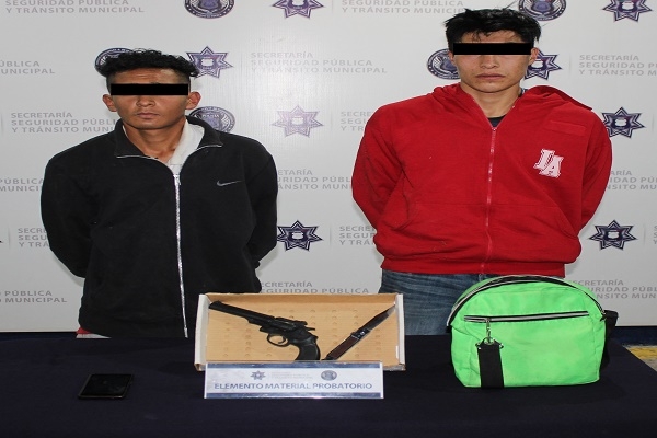 Cayó pareja de asaltantes de transeúnte en la colonia San Aparicio