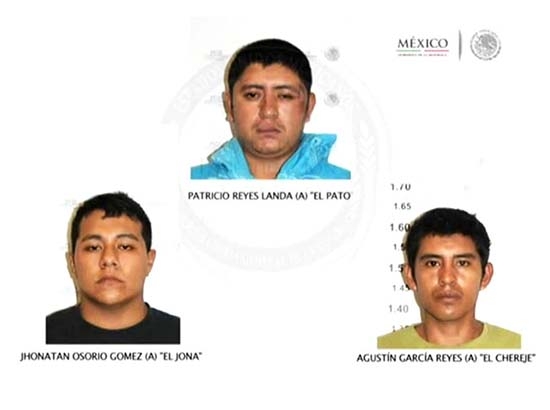 Estos tres sujetos confesaron homicidio de los 43 normalistas