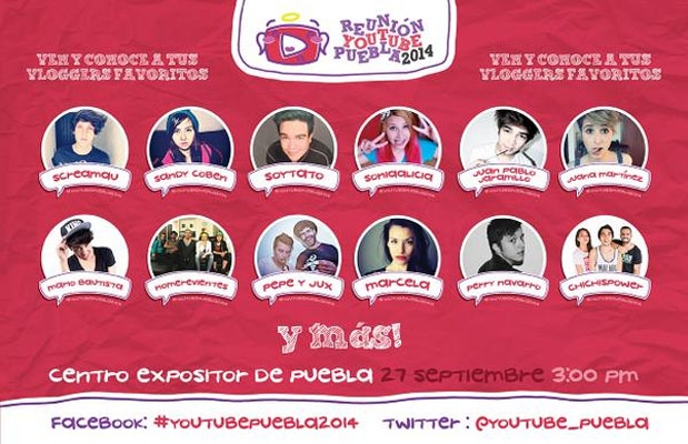 #YoutubePuebla2014 reunirá a más de 50 videobloggers del país