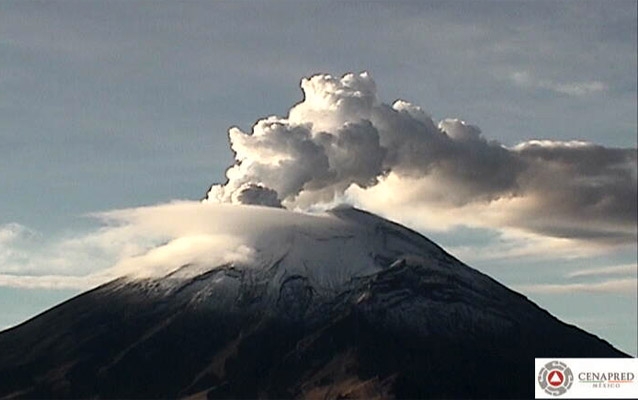 Popocatépetl mantiene tren de exhalaciones con 167: Cenapred