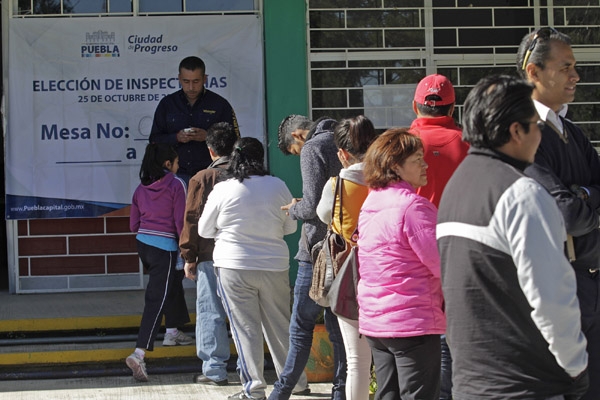 Elección de inspectorías en Puebla se realiza en calma