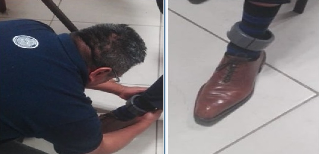 FGE coloca tercera tobillera electrónica a esposo golpeador