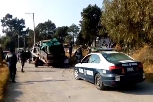 Huachicoleros enfrentaron a policías en Texmelucan