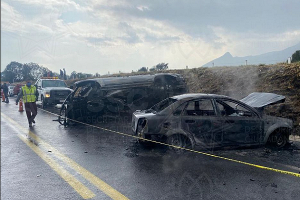 Al menos cinco muertos y seis lesionados deja accidente en la autopista Amozoc-Perote
