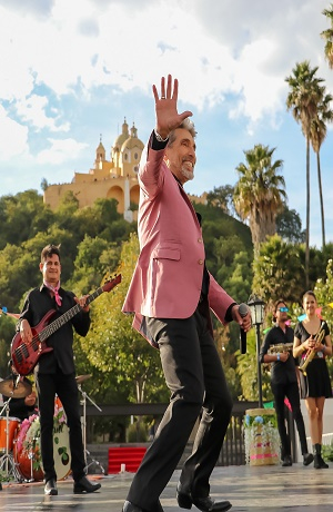 Diego Verdaguer graba videoclips en San Andrés Cholula como parte de ¡Que reviva Puebla!